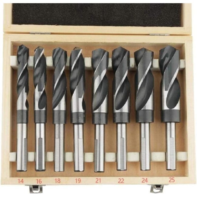 Pièces Ensemble De Forets Hélicoïdaux Hss, Forets Hélicoïdaux, Foret Hélicoïdal En Acier Trempé Hss, Foret Hélicoïdal 14mm - 25mm (sku Produit : 96104348 Sku Offre : Lehua25.5.16-14)