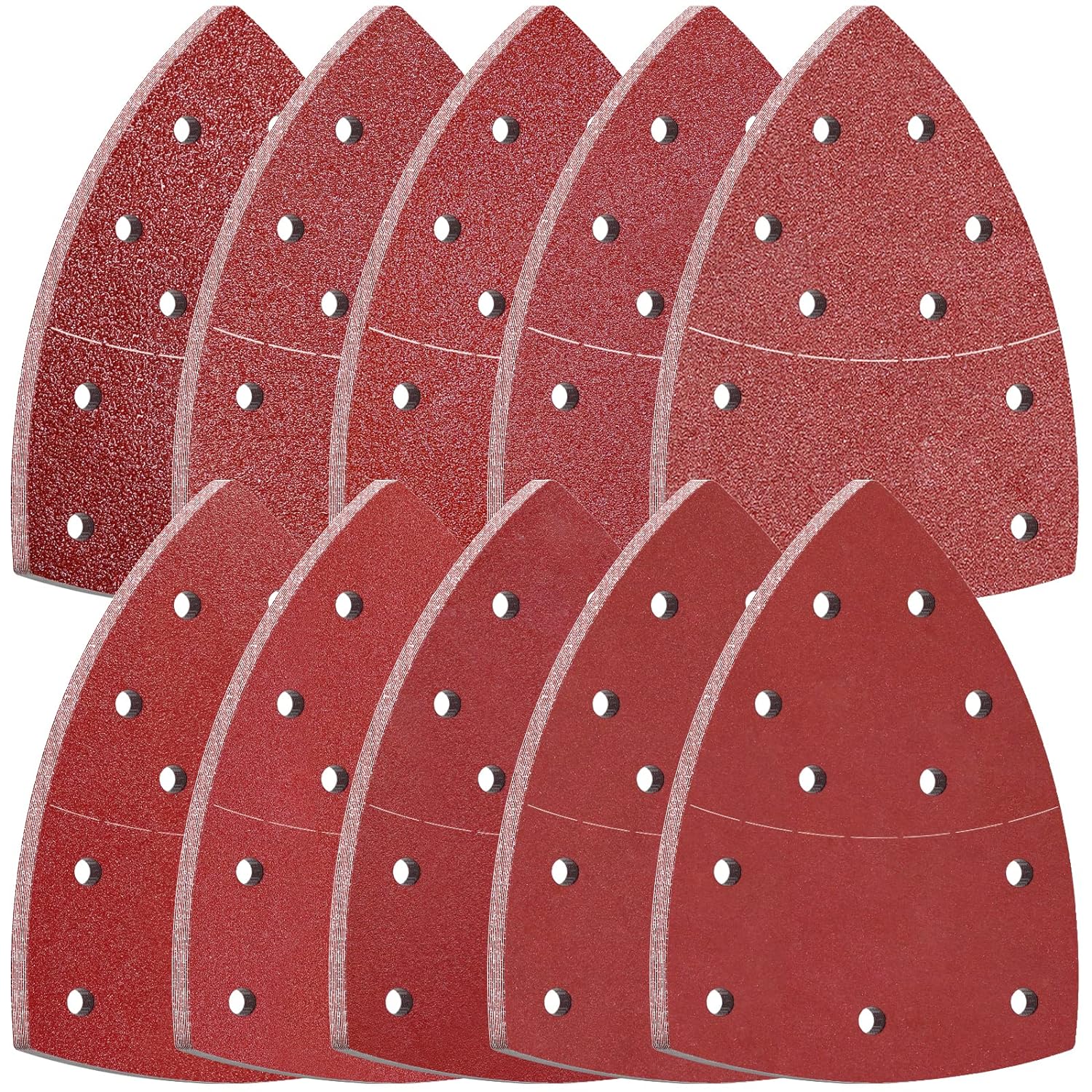 11-loch-schleifpapier, 100 Pièces, Tailles 40, 60, 80, 100, 120, 180, 240, 320, 400, 600 Pour Les Détails