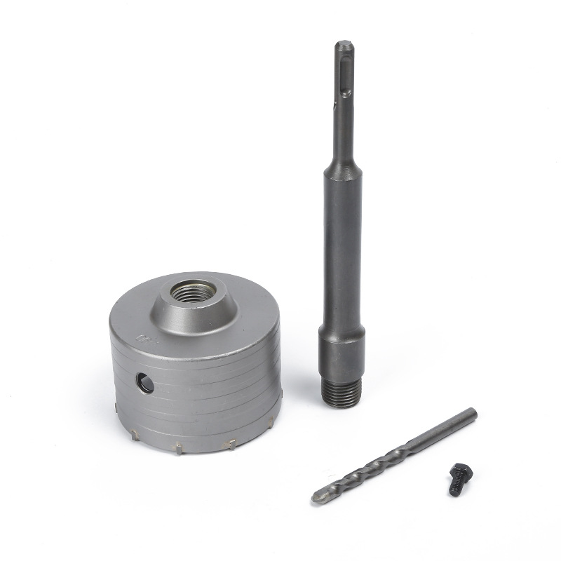 Aiducho Scie Cloche À Béton 45 Mm Avec Tige Sds Plus 220 Mm Pour Ciment, Brique, Pierre, Mur, Béton Autonivelant