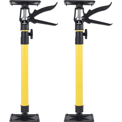 Pièces Étai Pour Plafond, Etai Telescopique Reglable, Hauteur 50-115 Cm,charge Max. 40 Kg,accessoires De Construction De Cloisons Sèches Extensibles Pour Armoires Jaune (30-59 Cm)