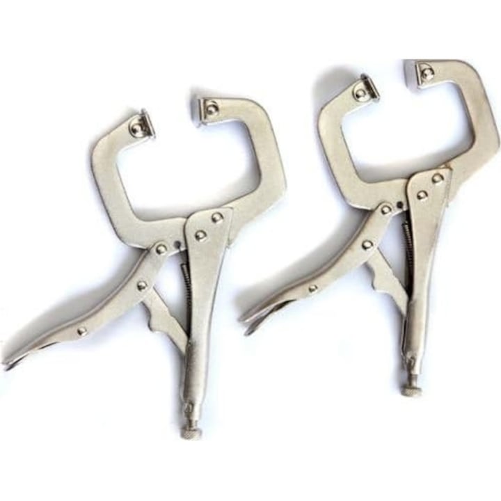 Set De 4 Cleme C Din Otel, 15cm, Cu Pad-uri Rotative