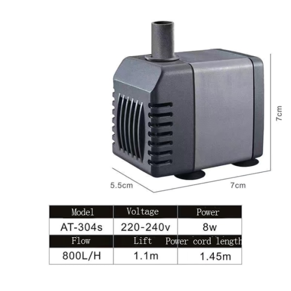 Pompe À Eau, Petite Pompe Et Pompe À Circulation D'Eau Ultra Chaude (at-304s,8w),