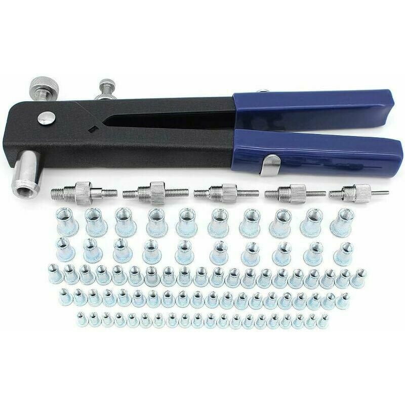 Kit D'Écrous À Rivets Filetés Pour Filetage M3 M4 M5 M6 M8, 106 Pinces À Rivets Kit D'Écrous À Rivets