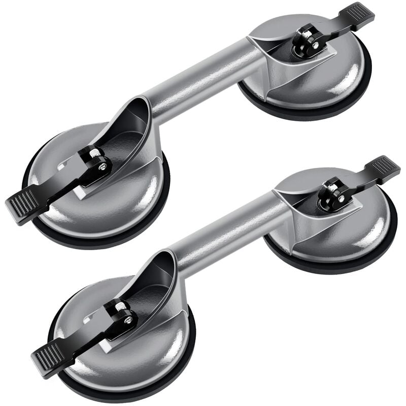 X Ventouse Double 100kg, Aluminium Ventouse De Manutention 120mm Ventouses De Vitrier