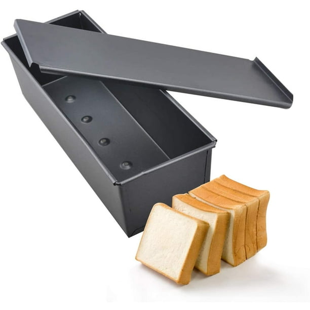Moule À Pain Pullman Avec Couvercle / Moule À Gâteau, Toast, Pain / Boîte À Toasts Antiadhésive Avec Couvercle, 30,5 X 10 X 7,5 Cm