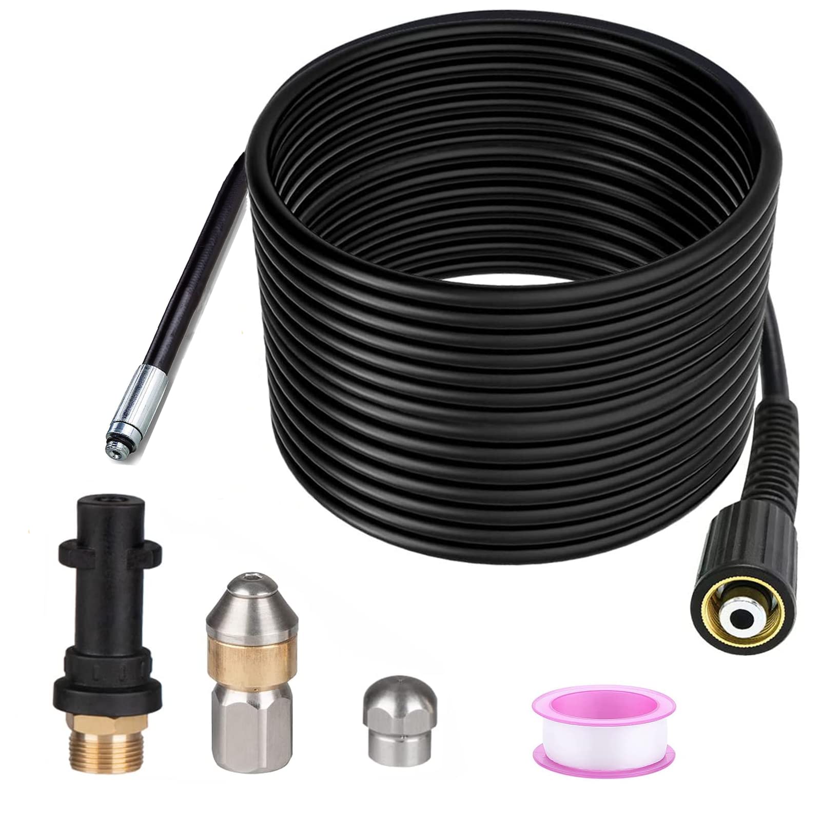 Déboucheur De Canalisations 20m Pour Karcher K2 À K7/hd/hds - Nettoyeur Haute Pression Professionnel