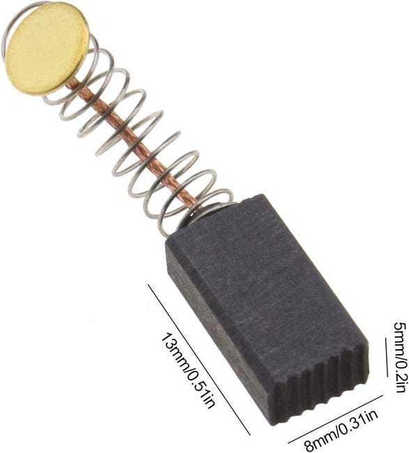 Balais De Charbon Moteur Pièces De Rechange Universelles D'Outil Électrique Pour Meuleuse D'Angle Ponceuse Orbitale Triomphe 5 Paires