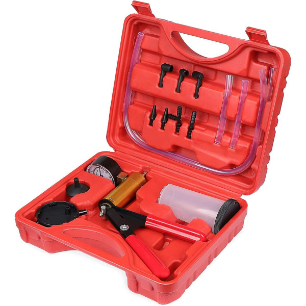 Manual Vacuum Pump, Brake Fluid Bleeder Vacuum Tester, Vacuum Kit Car Repair Tool