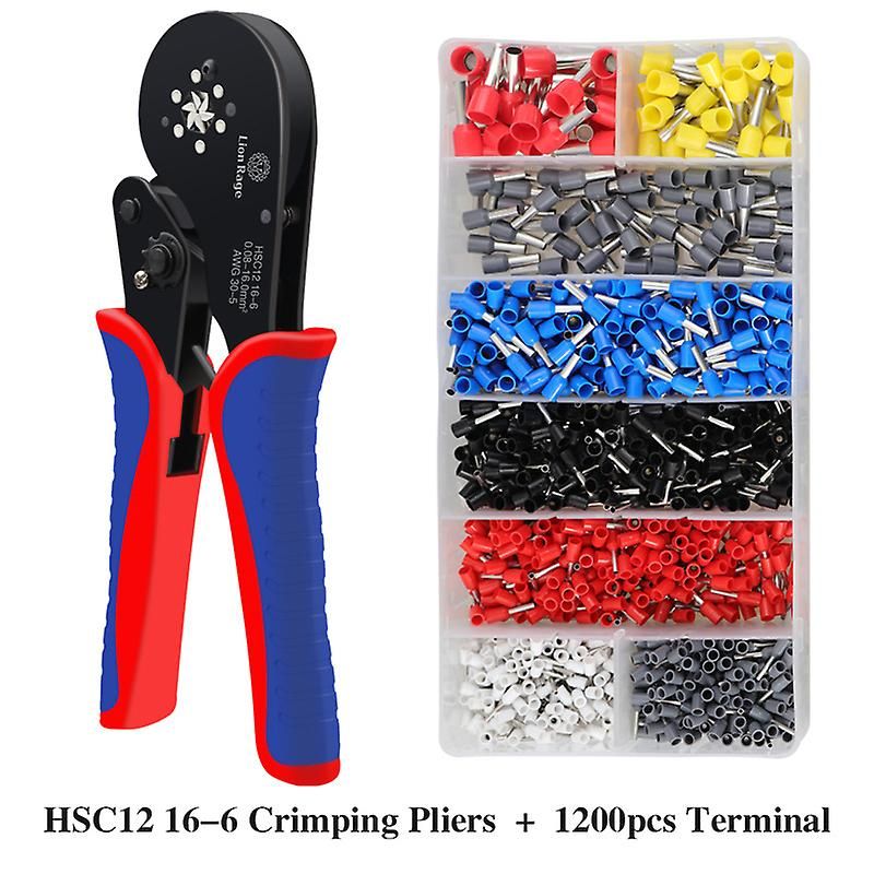 Pince De Serrage, Kit D'Outils De Serrage Lytool 0,08-16 Mm/28-5 Awg, Avec 1000 Chevilles De Serrage Électriques, Pince Auto-ajustable, Outil De Serrage