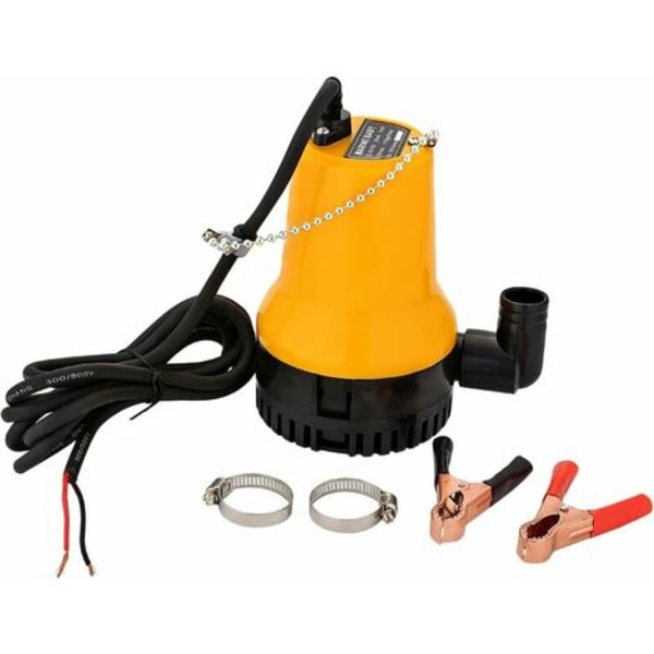 12v Dränkbar Vattenpump 50w Dränkbar Pump 4200l/h Dc Pump Smutsvattenpump Bärbar Ledningslängd 2,3 Meter Med Cl