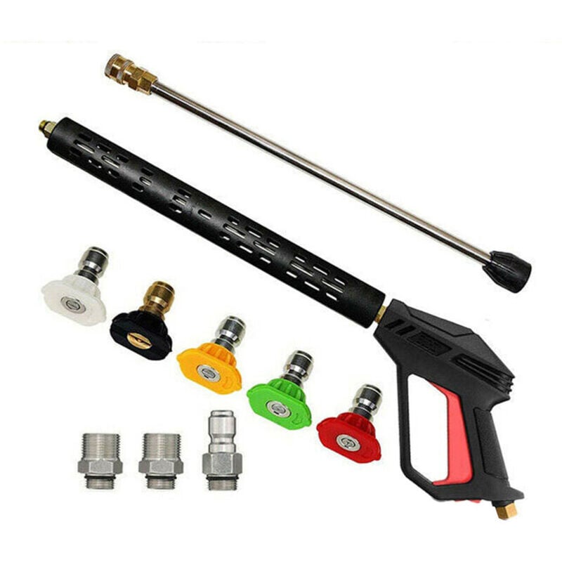 Accessoire Pour Nettoyeur Haute Pression,pistolet De Lavage Haute Pression, Lance, Kit De Buses, Kit D'Embouts 4000psi M22