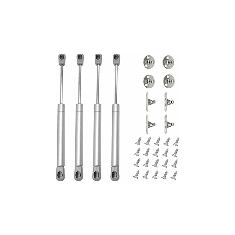 4pcs Verin A Gaz 60n Verin Hydraulique Verin Meuble Amortisseur Porte Placard Pour Armoires Bibliothèques Meuble(4, 60n)