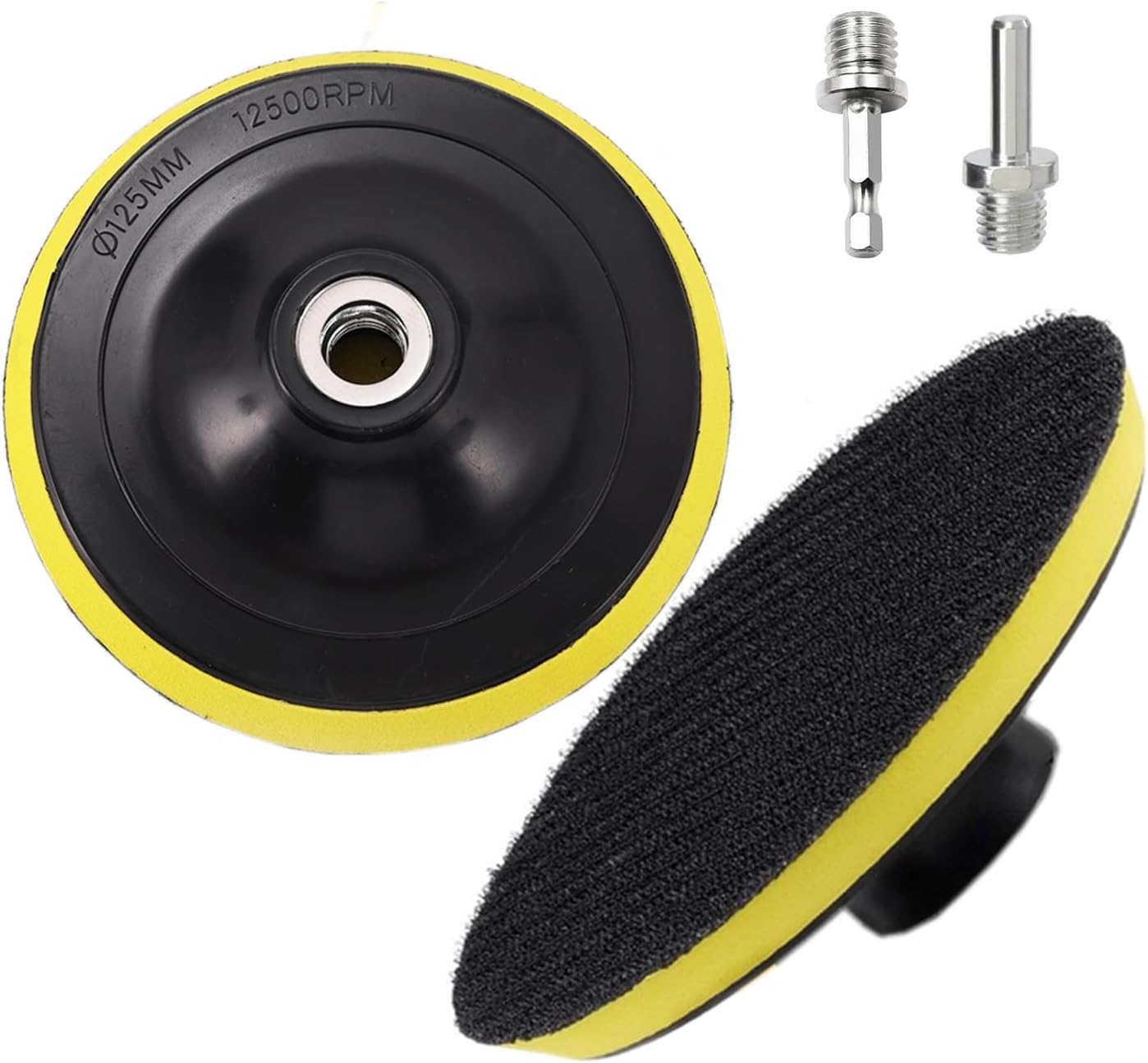 Secwell 125mm Plateau De Poncage Pour Meuleuse 2 Pièces Plateaux Ponçage Avec Filetage M14