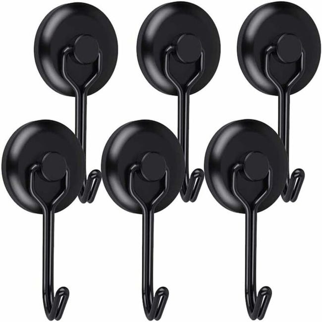 Crochet Aimanté Puissant 14 Kg 20d Crochet Magnétique Frigo Noir Néodyme Pivotants Aimant Crochet Magnétique 6pcs--trimec (sku Produit : 93626723 Sku Offre : 1023gg09)