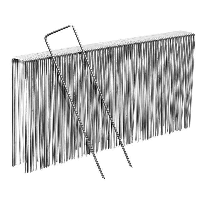 Lot De 50 Piquets De Fixation En Acier Pour Bâche Anti-mauvaises Herbes - 150x30mm - Ø2,5mm