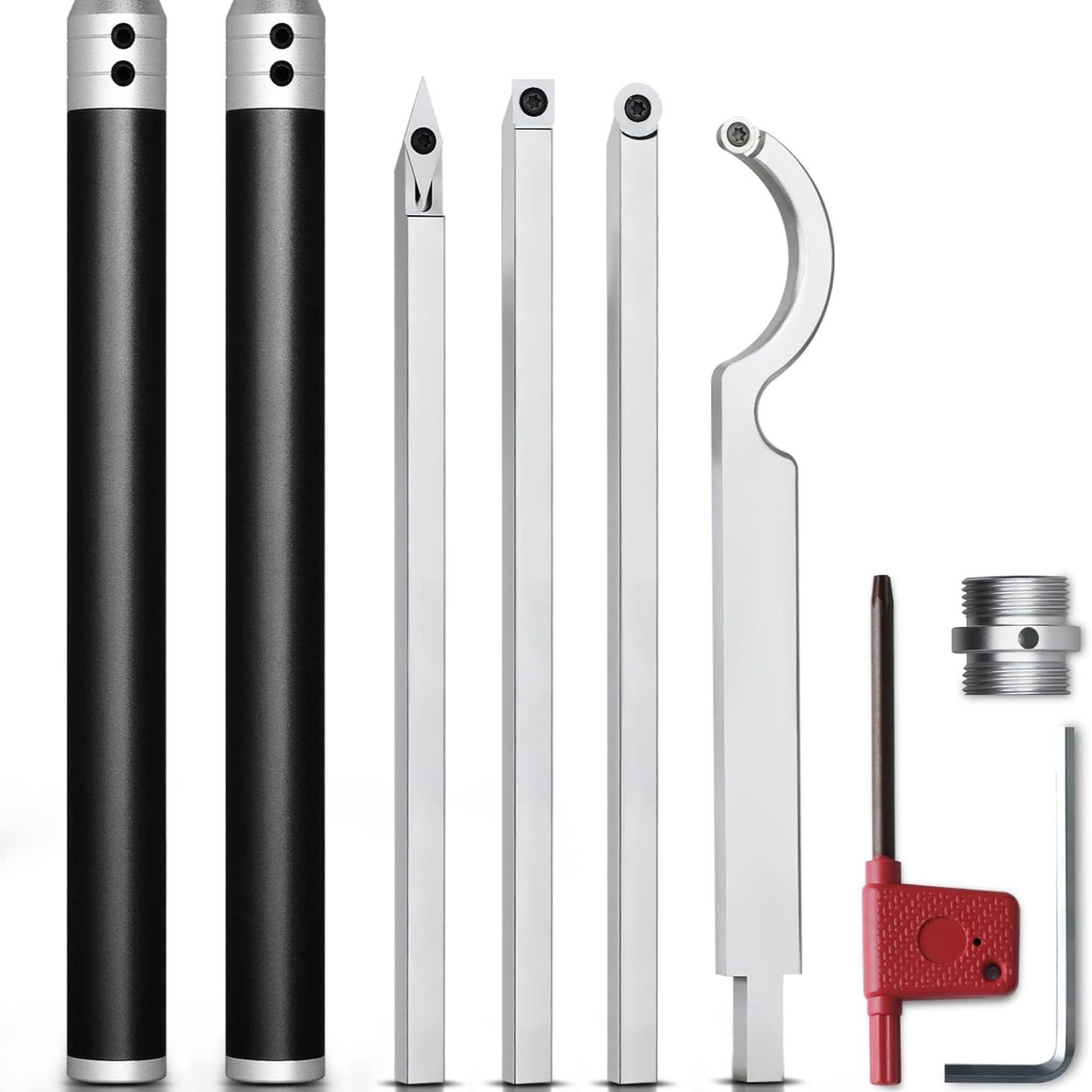 Tour À Bois En Acier Inoxydable, Coffret En Aluminium, Noir