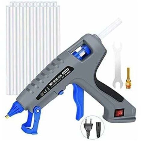 Vente Chaude-pistolet À Colle Chaude Pistolet En Silicon De 200 W, Avec 15 Pièces De 19 Cm De Contrôle De Température Automatique Industriel De Bâton De Colle