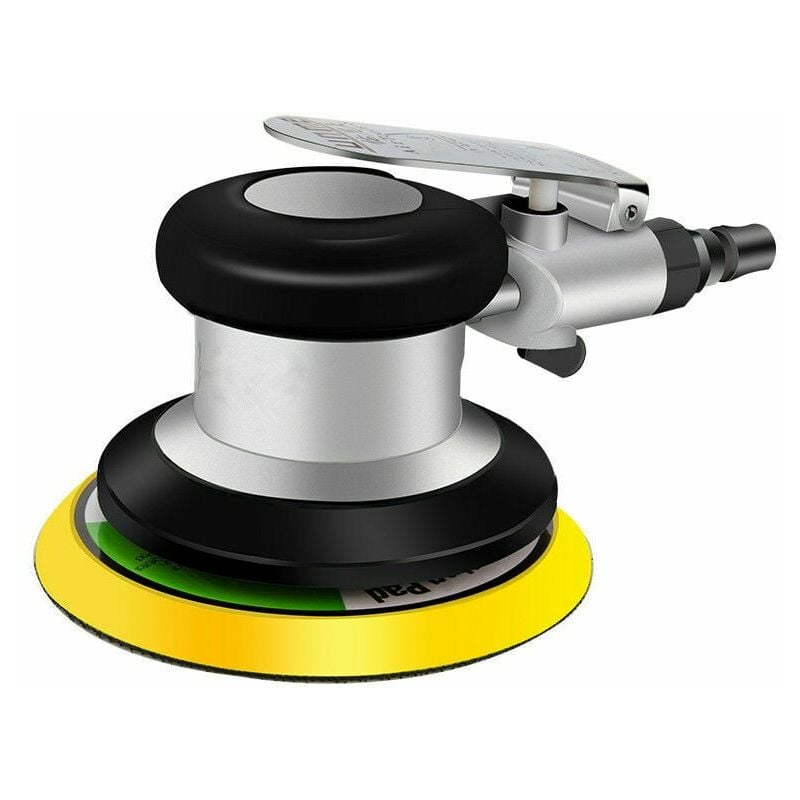 Ponceuse Pneumatique,professionnel Ponceuse Excentrique À Air Comprimé, Polisseuse Pneumatique À Double Action Haute Performance Mini Avec, 9500tr/min, (1pcs, 125mm)