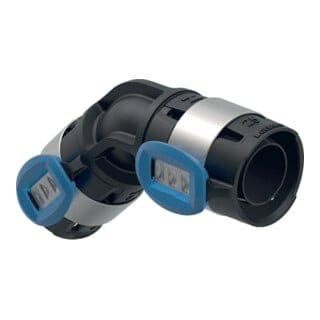 Geberit FlowFit Bogen 45 Grad, Außendurchmesser 40mm, PPSU