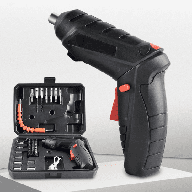 Cordless Screwdriver, Cordless Screwdriver, 1800mah With 46 Accessories, Usb Charger, Compact Box, Diy Gift, Electric Screwdriver Kit With 30 Short Heads, 8 Handles