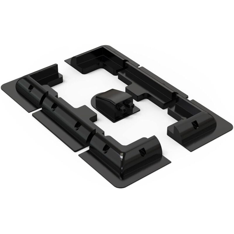 Lot De 7 Supports De Panneau Solaire - Supports Latéraux En Abs - Sans Perçage - Largement Utilisé Sur Les Camping-cars, Bateaux, Toits Plats, Camping Et Caravanes
