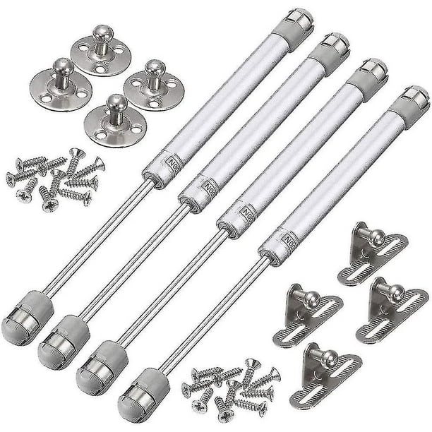 Lot De 4 Vérins À Gaz 100 N, Charnières Hydrauliques, Vérins À Gaz Hydrauliques Pour Meubles, Ressorts Pneumatiques, Vérins Hydrauliques De Cuisine Pour Soulever Portes Et Placards.