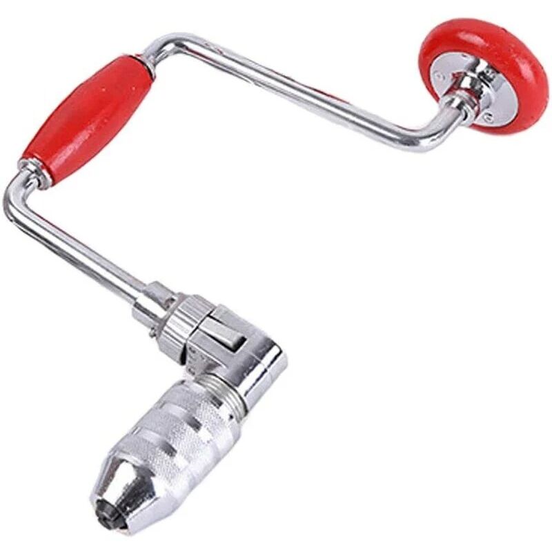 Chignole À Manivelle Vilebrequin,perceuse À Main Perceuse À Manivelle Manuelle Avec Un Peu,attache De Charpentier Pour Acrylique En Plastique En Bois,2jaw,12inch