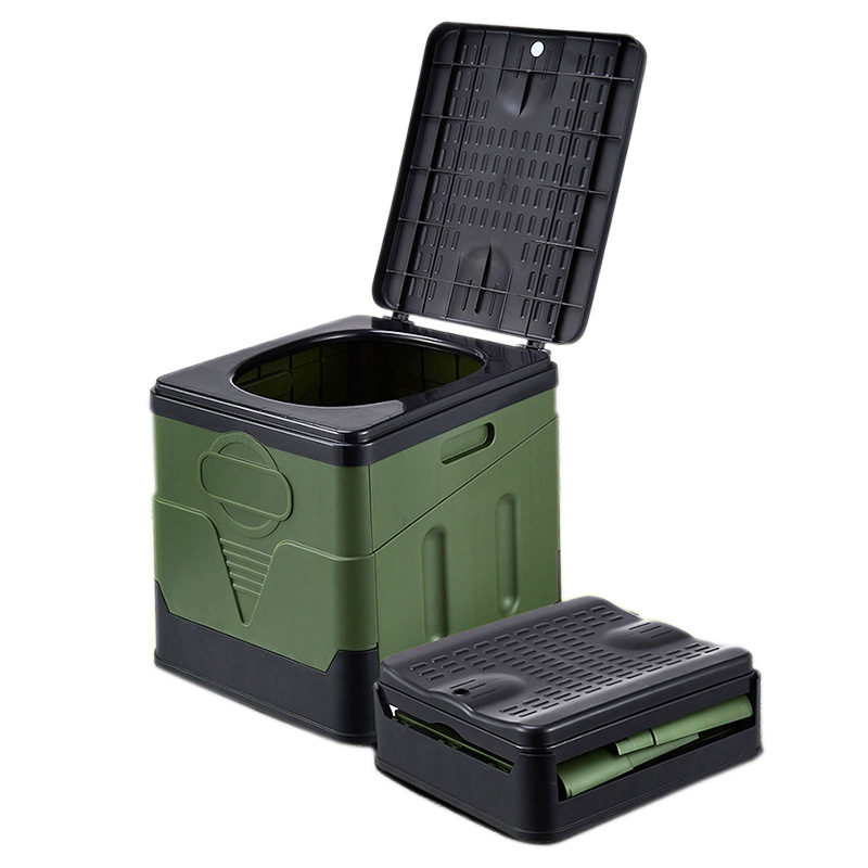 Toilettes Portables, 11 Pouces, Toilettes Pliables Avec Couvercle, 450 Livres