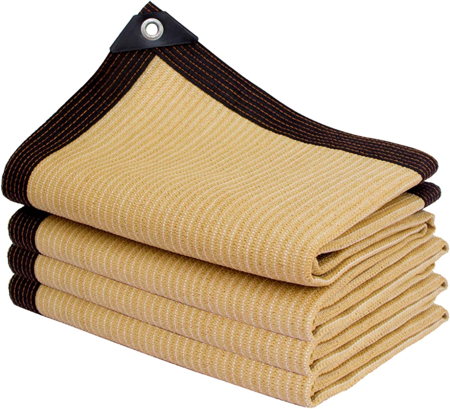 Filet D'Ombrage Rectangulaire, Tissu D'Ombrage Léger Extérieur Pour Auvent/piscine/garage, Tissu D'Ombrage Avec Œillets Résistants, Beige, 3x5m
