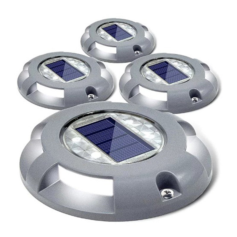 Pont Solaire Allume L'Allée Lampe Solaire Exterieur Led Lumière Imperméables Pour Jardin Dock Voie Cour 4 Pack (bleu)