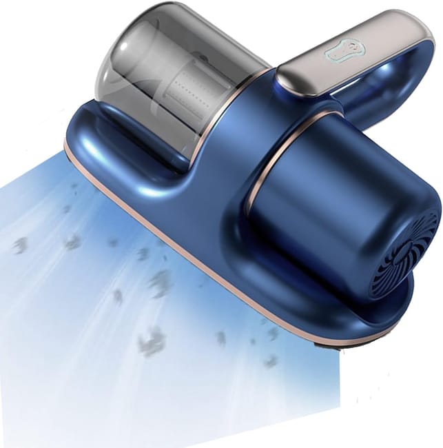 Aspirateur Pour Matelas, Aspiration 13 Kpa, Avec Lumière Uv, Filtre Hepa, Puissance Haute Fréquence, Convient Aux Lits, Oreillers Et Canapés (bleu) (sku Produit : 97176639 Sku Offre : Mkh25.8.26-3)