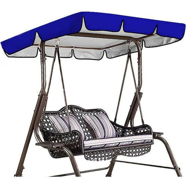 Toit De Rechange Universel Pour Balançoire De Jardin, Toit De Rechange Étanche (couleur : Bleu, Dimensions : 195 X 125 X 15 Cm)