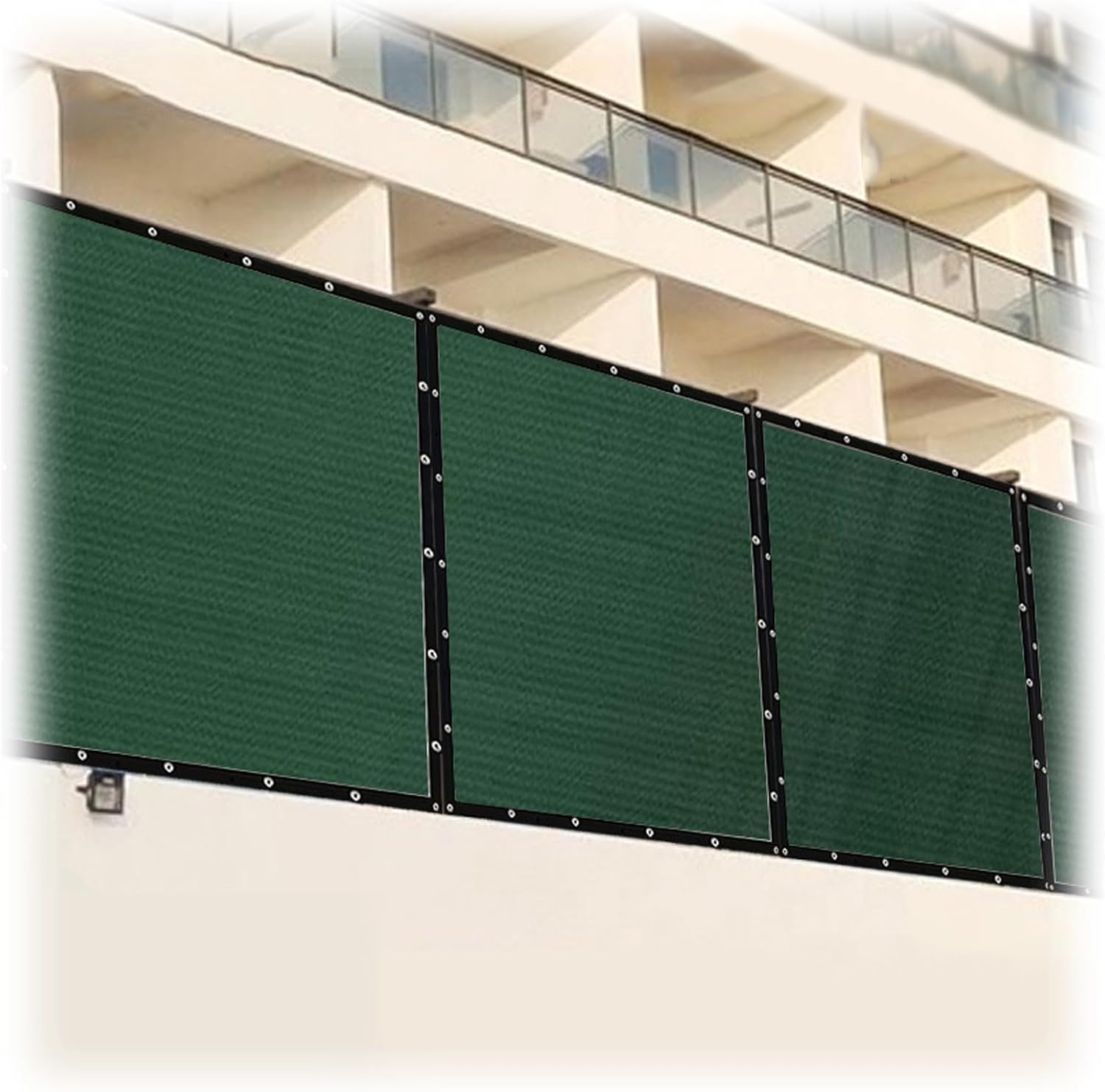 Haute Densité Filet D'Ombrage Tissu D'Ombre Protéger De La Vie Privée Maille Toile De Protection Solaire Vert Foncé Bache Pour Patio Lawn Camping Piscine(size:(2x10) M)