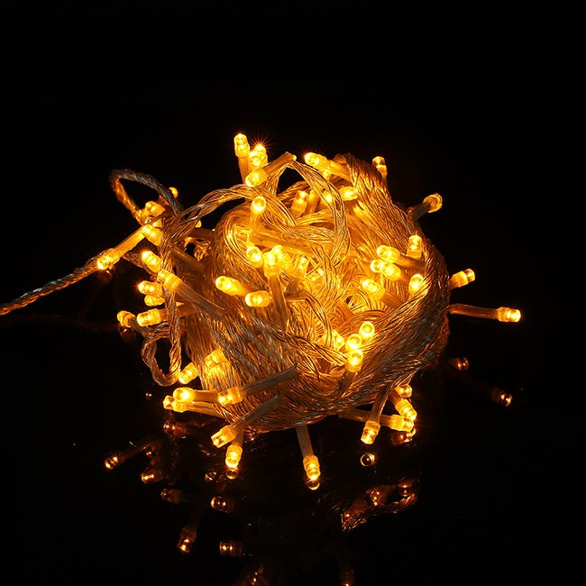 50m 400 Led Guirlandes Lumineuses Carnaval Mariage Extérieur Jardin Intérieur Éclairage, Guirlande Led Guirlande Lumineuse Guirlande, Jaune