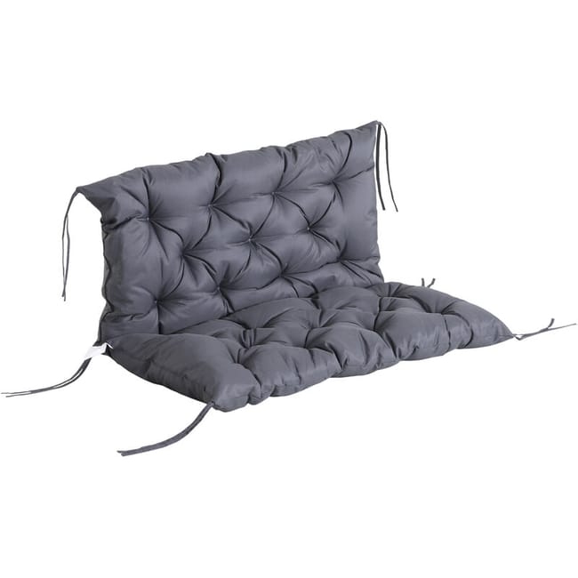 Coussin Matelas Assise Dossier Pour Banc De Jardin Balancelle Canapé Grand Confort 100 X 98 X 8 Cm Gris (sku Produit : 92543162 Sku Offre : 722zd29)
