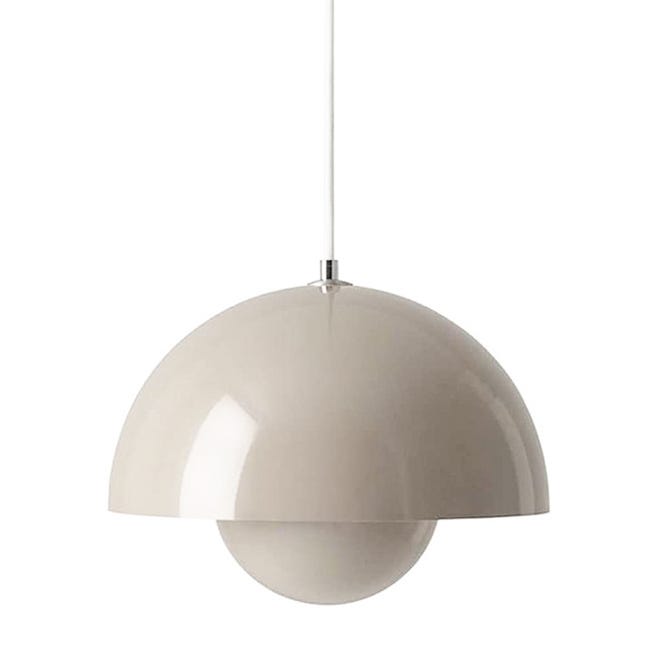 Lustre, Suspension Moderne, Plafonnier Suspendu Avec Ampoule, Luminaires De Décoration Intérieure, Lumière Chaude, 23 Cm (gris)