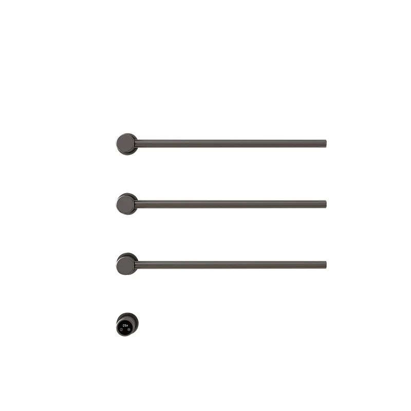 Sèche-serviettes 3 Barres Gris Avec Wifi Chauffant Automatique, Minuterie 1-24h, Thermostat 45°c À 70°c, Ipx4, Inox 304, Charge 20kg Consomme Seulement 1 Kwh Pour 32h D'Utilisation