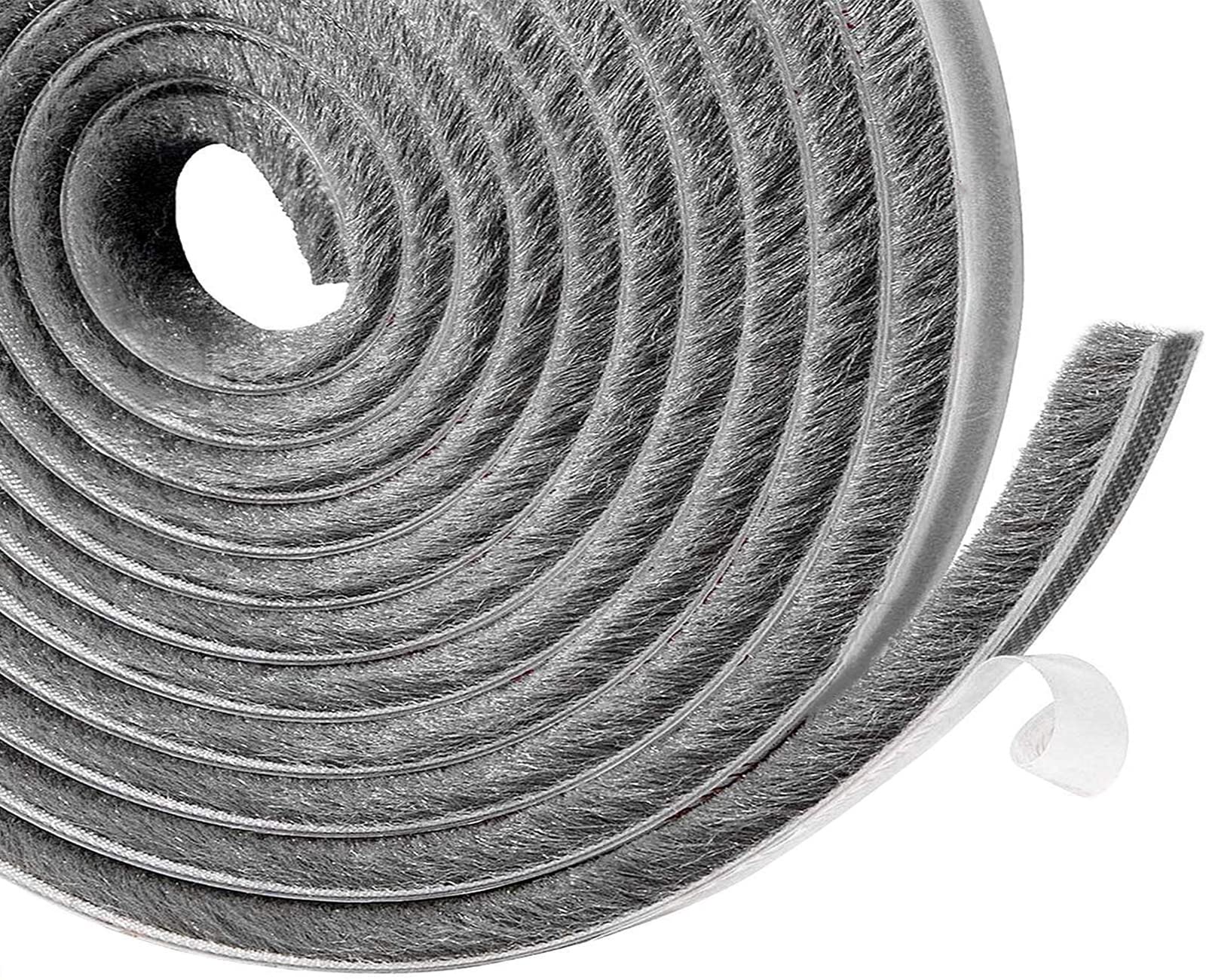 Boudin De Porte Isolant Froid, 10 M (l) X 9 Mm (l) X 9 Mm (t) Idéal Pour L'Isolation Contre Le Froid, Le Bruit & L'Humidité - Gris