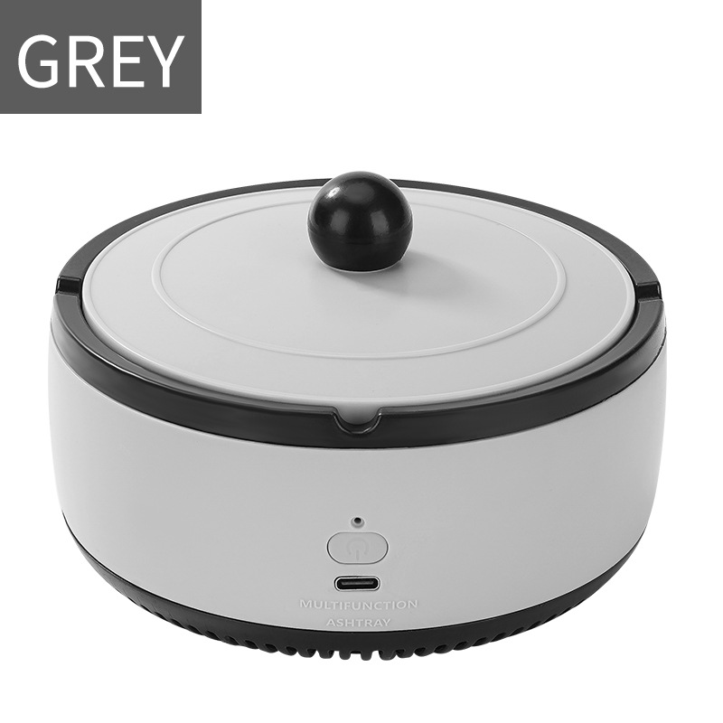 Nettoyant Électronique, Purificateur D'Air, Design Intelligent Avec Ventilation, Purificateur D'Air Durable, Nettoyant Multifonctionnel Sans Humour Pour La Maison, Le Bureau, La Voiture (gris)