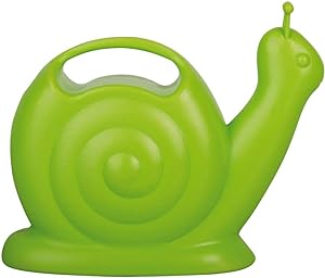 Arrosoir De Jardin En Plastique Avec Motif Escargot Vert (1,5 L), Idéal Pour Les Enfants.