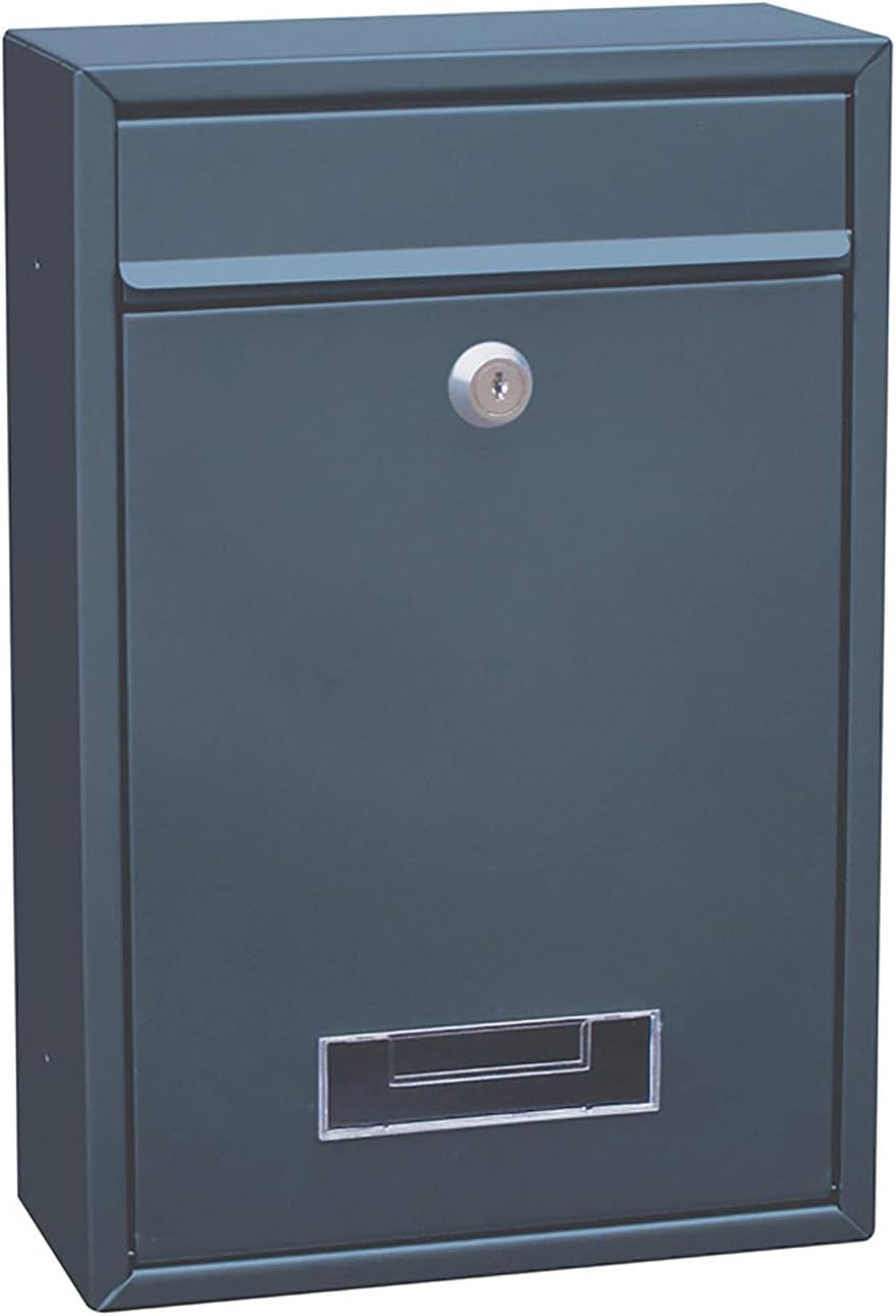 Boîte Aux Lettres Extérieure Verticale, Verrouillable Et Fixée Au Mur, En Fer Galvanisé Antirouille Et De Grande Capacité, Idéale Pour Un Bureau À Domicile.