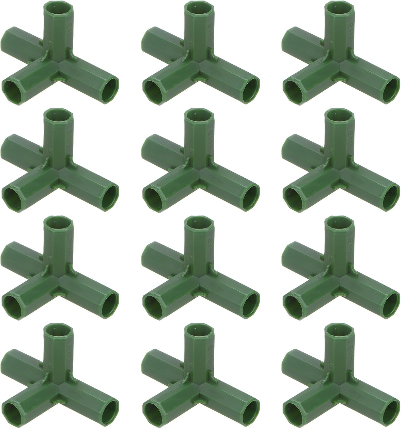 Tube De Raccordement En 12 Pièces - Connecteurs - Raccords De , Les Treillis À Fruits De La Passion, Les Parasols, Les Tuteurs - Accessoires De Serre - Vert - 11 Mm