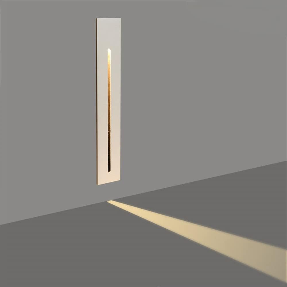 3w Led Step Light For Indoor And Outdoor Stairway Light Modern Wall Fixture Waterproof White Finish Warm White(3000k)