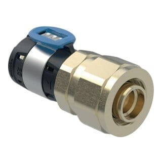 FlowFit Übergang 620731001 dn 15, ø 20/20 mm, g 3/4, 7, 8 cm, mit Verschraubung - Geberit