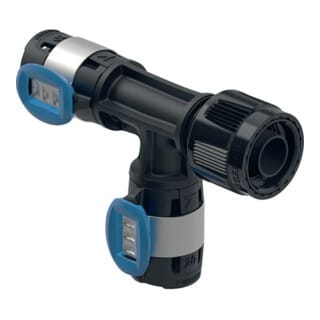 Geberit - FlowFit Übergangs-T-Stück mit MasterFix, Abzweig Außendurchmesser 20mm
