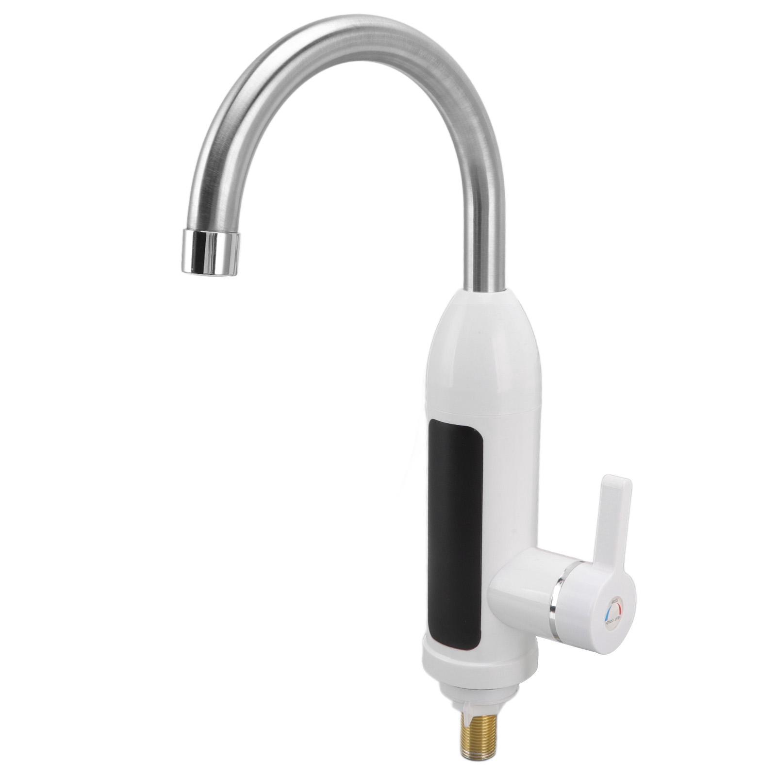 Instant 3000w Ipx4 Abs Instant Heater Faucet, Without Tank, In Stainless Steel, For The Kitchen, Eu, 220v Socket