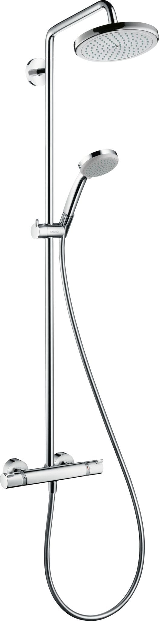 Croma 220 Showerpipe 27185000 mit Brausearm 400 mm schwenkbar, chrom - Hansgrohe