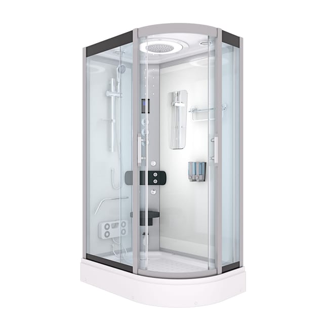 Duschkabine Komplettdusche Fertigdusche Dusche D60-70T1R 80x120 cm ohne 2K Scheiben Versiegelung