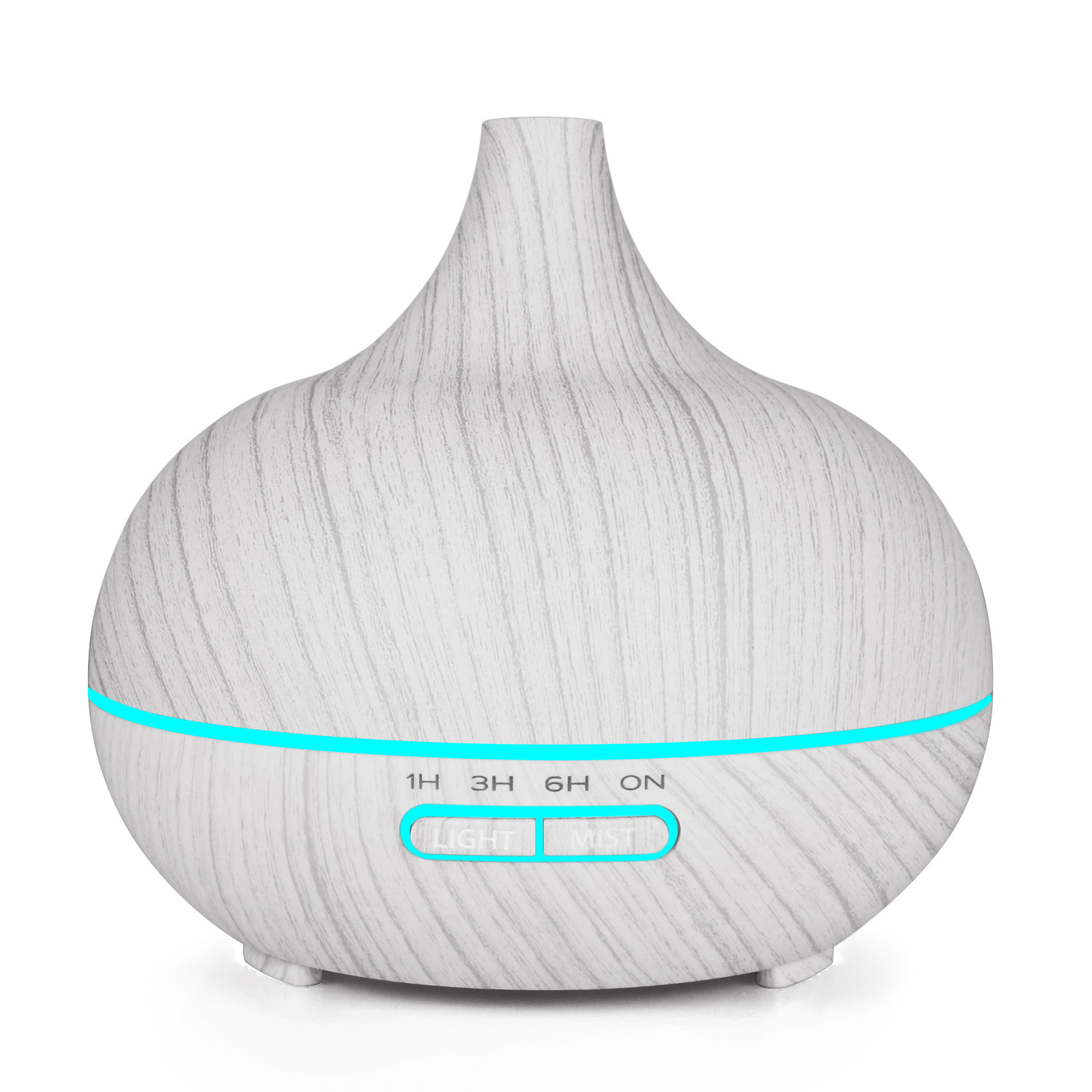 Humidificateur Et Diffuseur Ultrasonique, 400 Ml, Minuterie Jusqu'à 6 Heures, 7 Couleurs Led, Fonction Aromathérapie, Ultra Silencieux