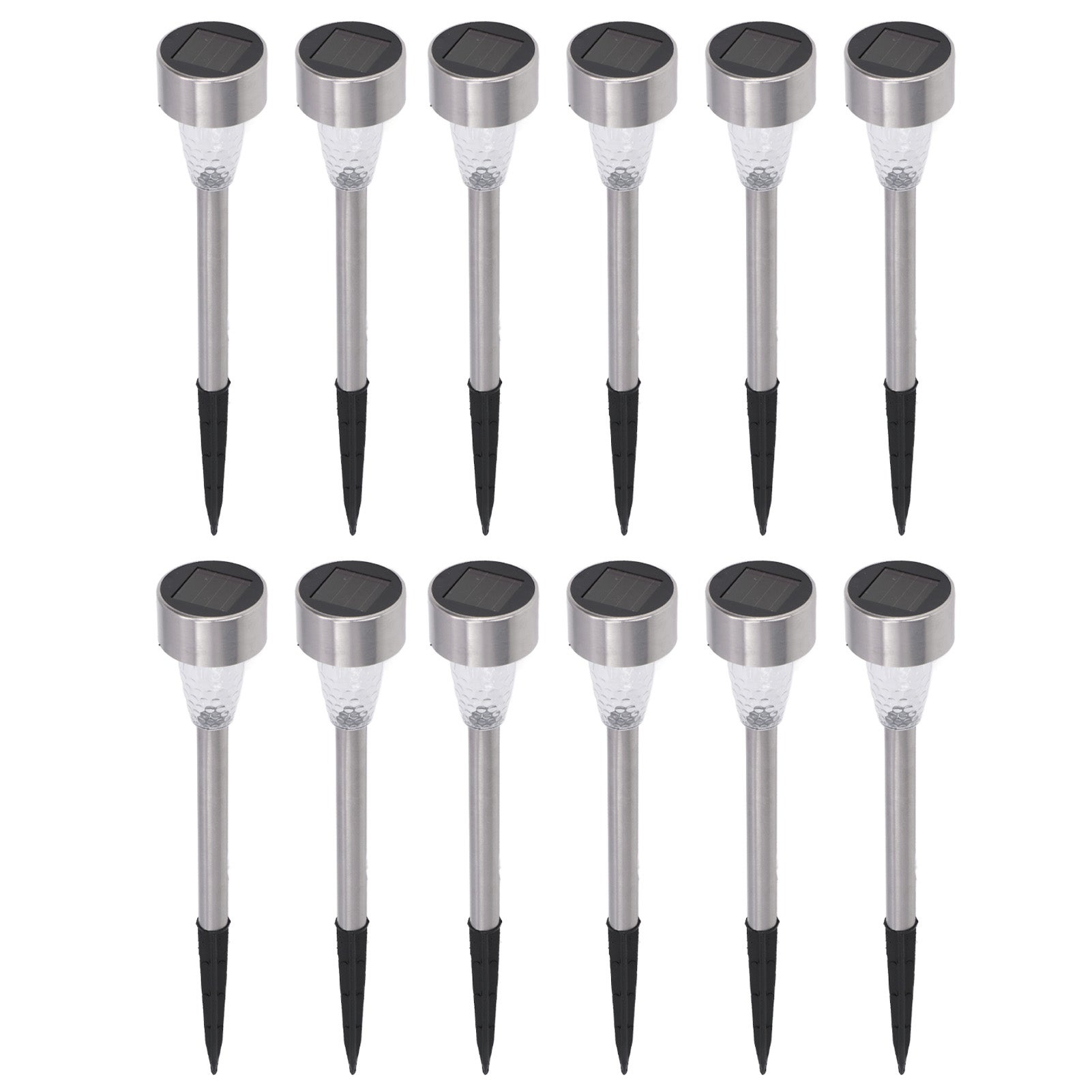 12 Pièces Solaire Rgb Pelouse Lumières Contrôle De La Lumière Induction Ip44 Led Étanche Lampe Perles Pelouse Lumières Pour Parcs Jardin Piscines
